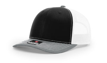TRUCKER 112 BLACK • WHITE • HEATHER GREY