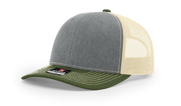 TRUCKER 112 HEATHER GREY • BIRCH • ARMY OLIVE