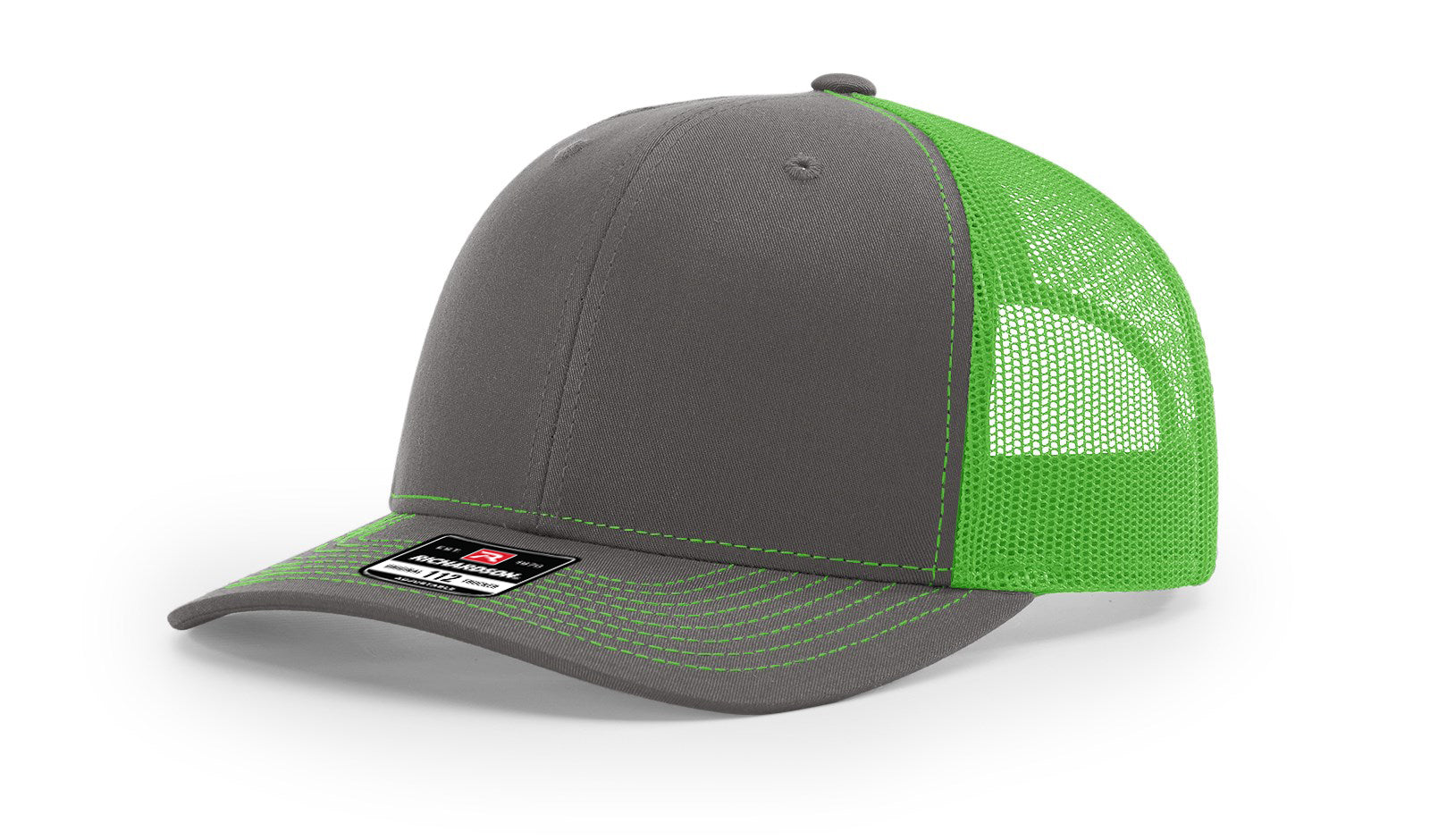 TRUCKER 112 CHARCOAL • NEON GREEN