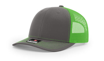TRUCKER 112 CHARCOAL • NEON GREEN