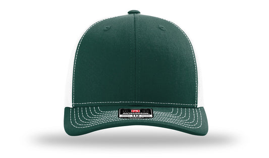 TRUCKER 112 DARK GREEN • WHITE