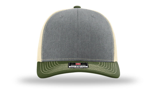 TRUCKER 112 HEATHER GREY • BIRCH • ARMY OLIVE