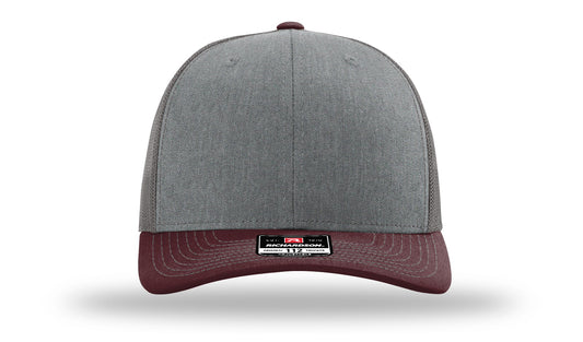TRUCKER 112 HEATHER GREY • CHARCOAL • MAROON