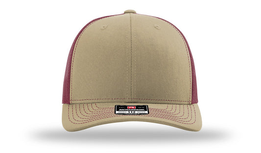 TRUCKER 112 KHAKI • BURGUNDY