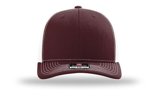 TRUCKER 112 MAROON • WHITE