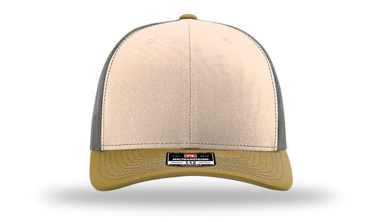TRUCKER 112 MINK BEIGE • CHARCOAL • AMBER GOLD