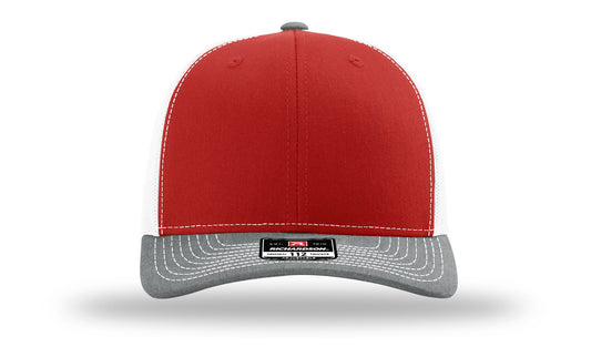TRUCKER 112 RED • WHITE • HEATHER GREY