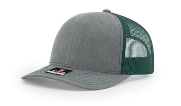 TRUCKER 112 HEATHER GREY • DARK GREEN