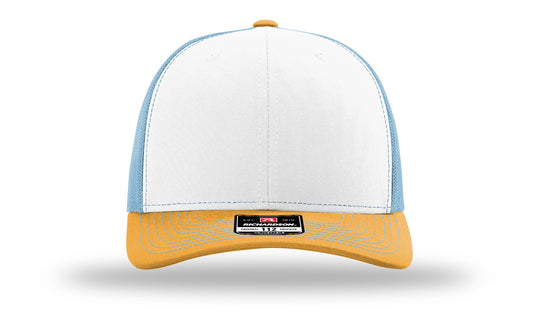 TRUCKER 112  WHITE • COLUMBIA BLUE • YELLOW
