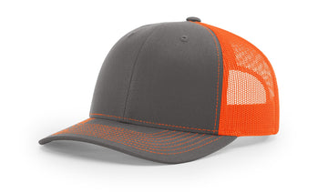 TRUCKER 112 CHARCOAL • NEON ORANGE