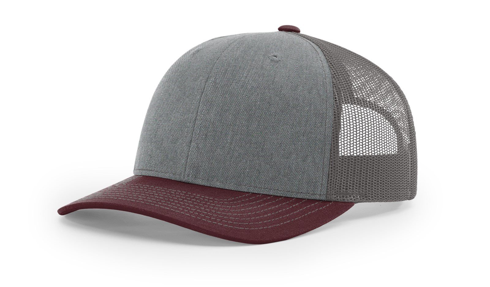 TRUCKER 112 HEATHER GREY • CHARCOAL • MAROON