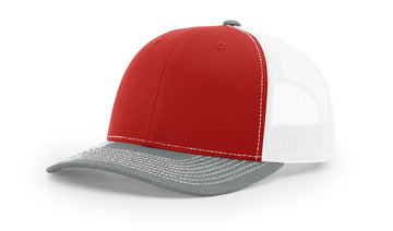 TRUCKER 112 RED • WHITE • HEATHER GREY